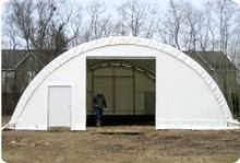 34'Wx48'Lx17'4"H enclosed fabric structure